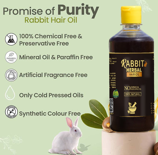 Rabit Herbal Hair Oil - 100% Effective!